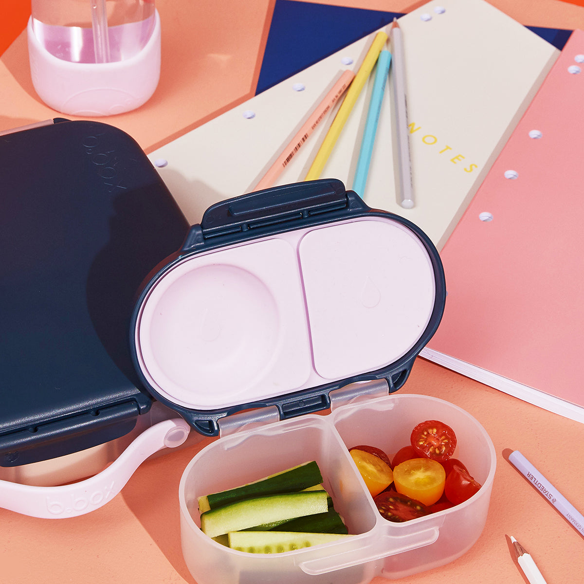 b-box-snackbox-2er-set-strawberry-shake-brotdose-bpa-frei image 5