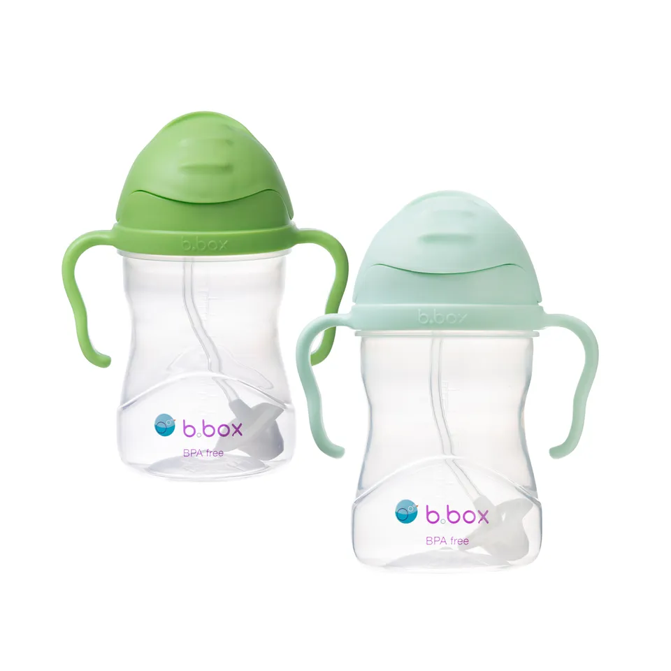 b-box-sippy-cup-trinkbecher-pistachio-apple-2er-240-ml image 1