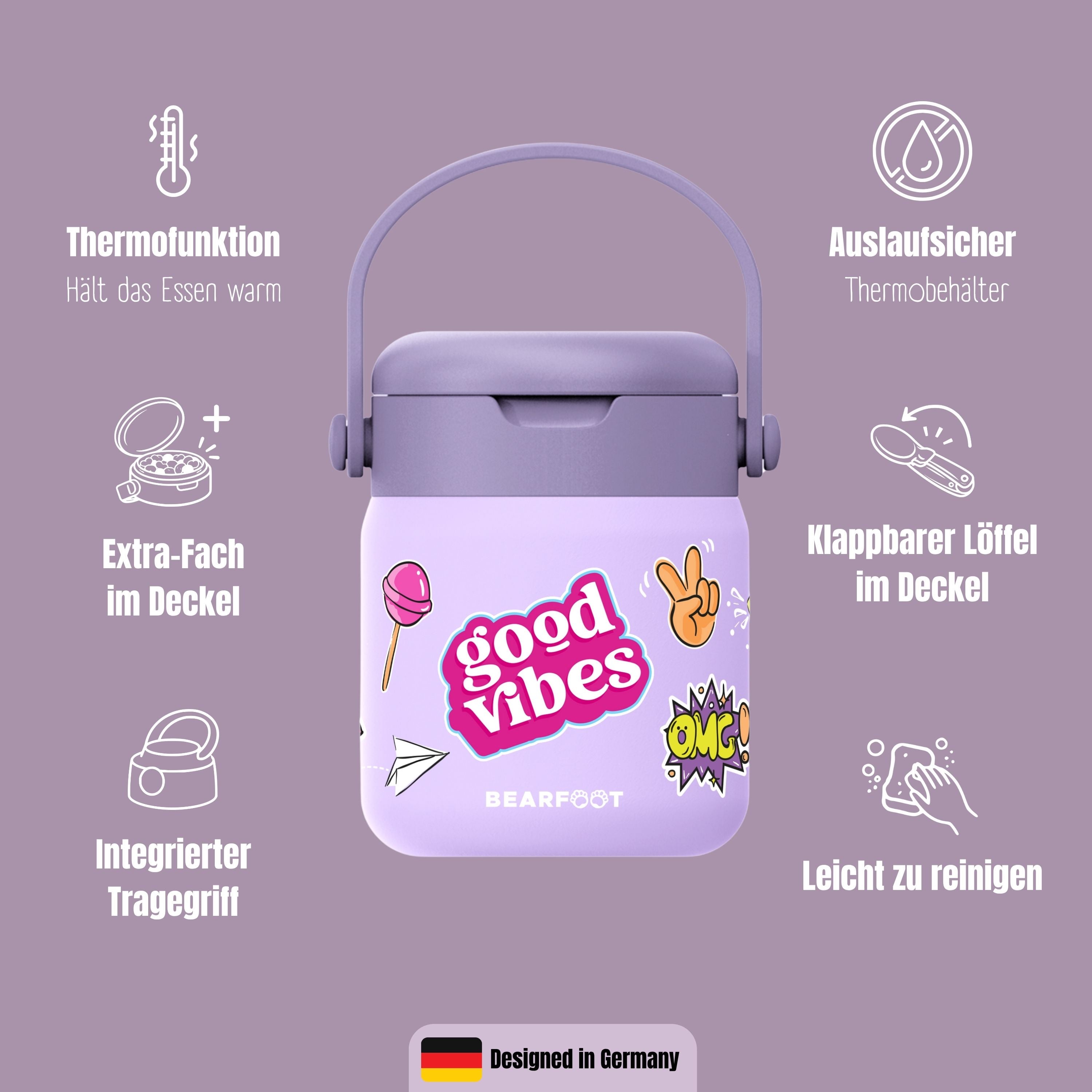bearfoot-thermobeh-lter-kinder-edelstahl-sticker-lila-500ml image 7