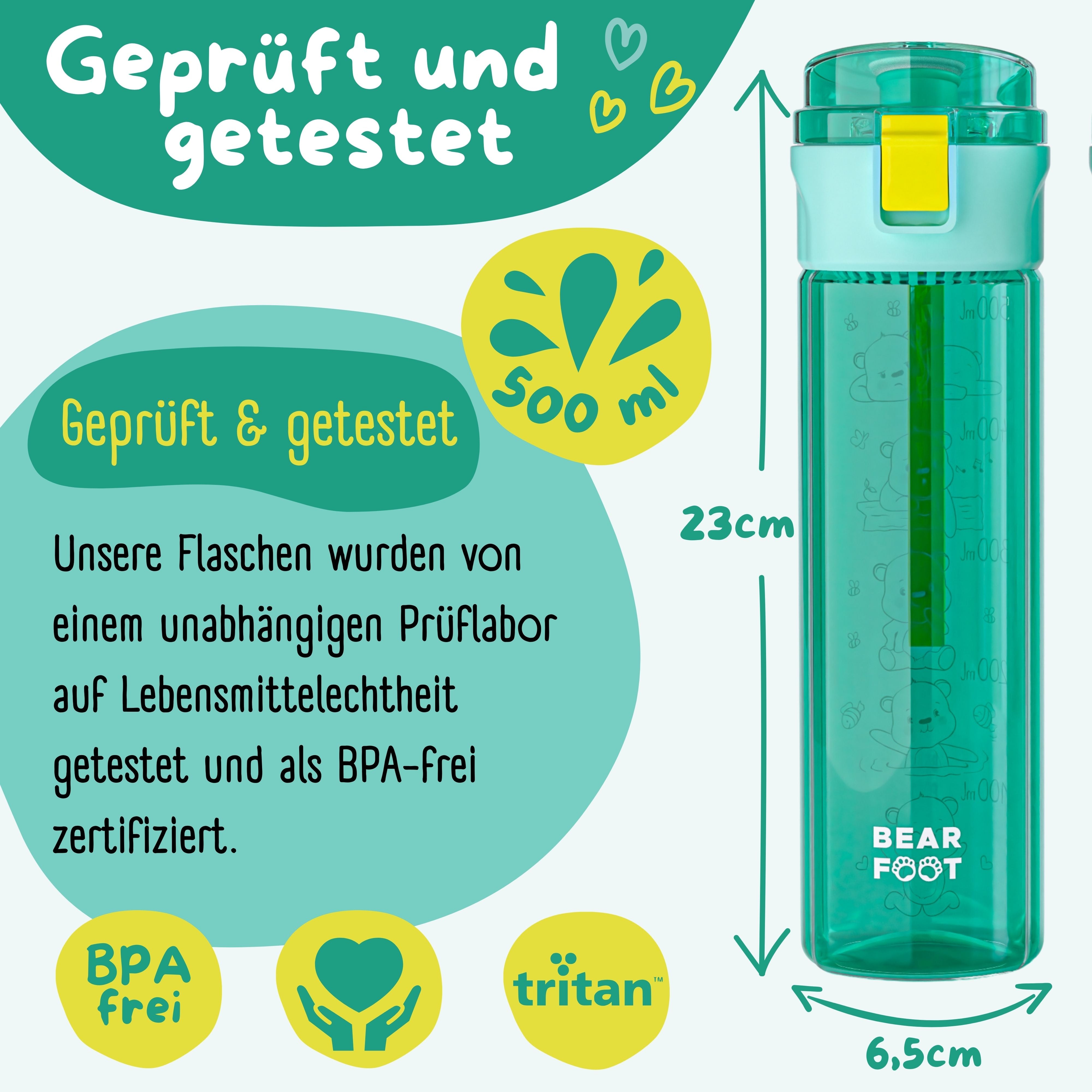 bearfoot-trinkflaschen-logo-mint-trinkflasche-500-ml-bpa-frei image 4