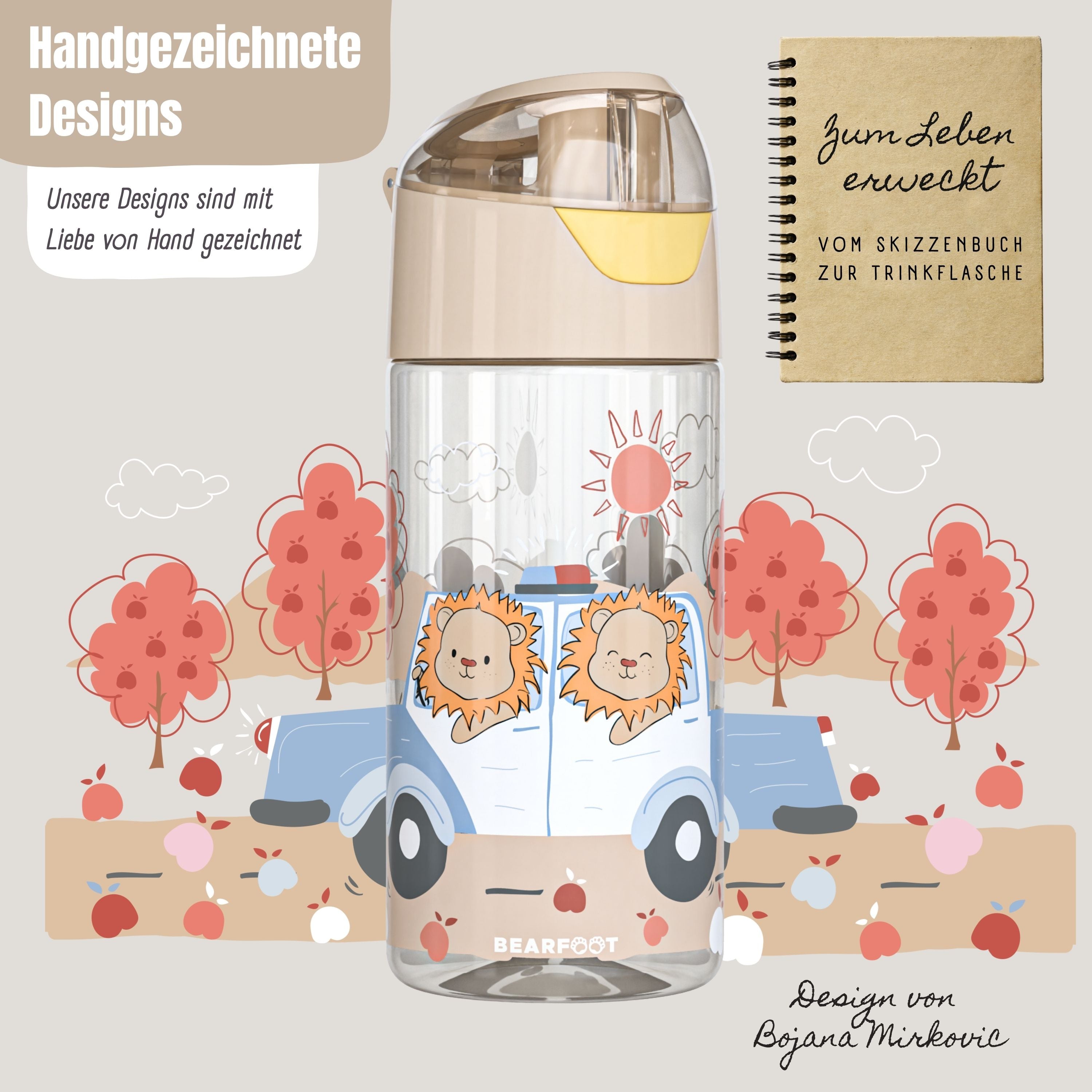 bearfoot-trinkflasche-polizei-l-wen-450-ml-bpa-frei image 2