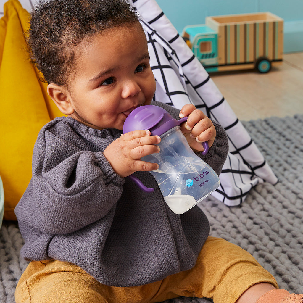 b-box-sippy-cup-trinkbecher-grape-lila-240-ml-strohhalm image 2